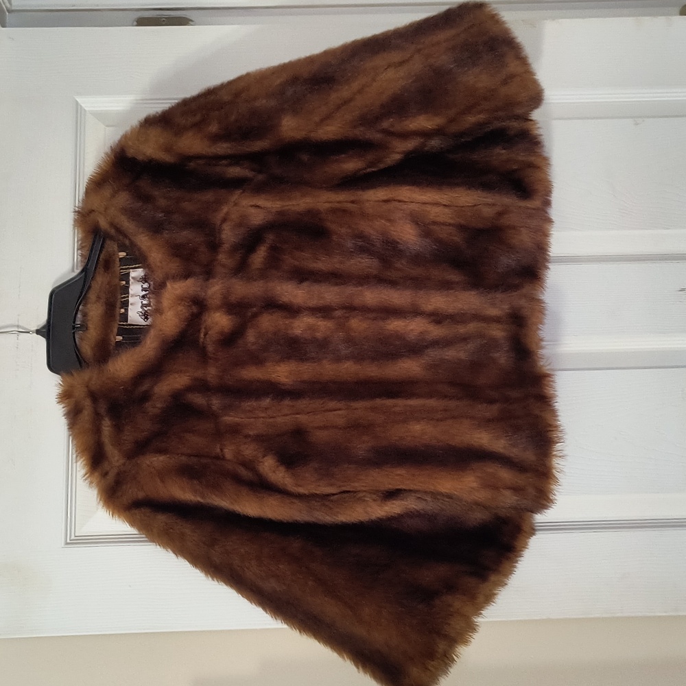 Faux Fur Short Jacket - image 1